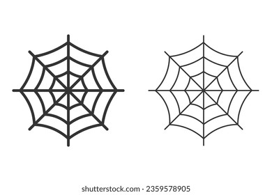 Spiderweb icon. line vector ilustration.