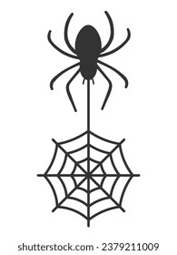 Spiderweb icon. line vector ilustration.