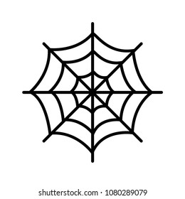 Spiderweb Icon Logo Illustration Vector Template