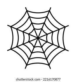 Spiderweb Icon On White Background