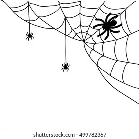 Spiderweb Illustration Vector 