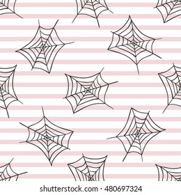 Spiderweb. Seamless pattern. Halloween. Celebration. The day of the Dead. For your design