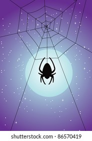 spiderweb silhouette