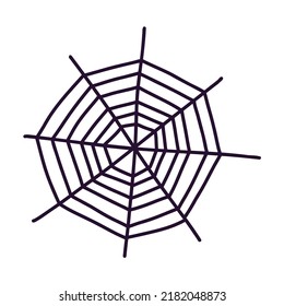 Spiderweb, Spider web, spider house, creepy Halloween decorations concept. Spider web vector doodle sketch. Cobweb set, isolated on white background for halloween, spooky, scary, horror.