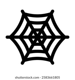 Spiderweb Vector Glyph Icon Vector Design