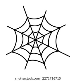Spiderweb vector icon isolated on white background