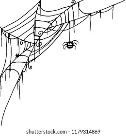 Spiderweb vector illustration