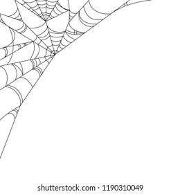 Spiderweb vector illustration set