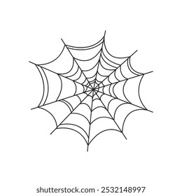 Spiderwebs For Halloween Celebration. Vector Illustration