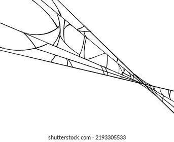 Spiderwebs isolate on png or transparent  background, happy halloween banner, template for poster, brochure, advertising, promotion,sale marketing vector illustration