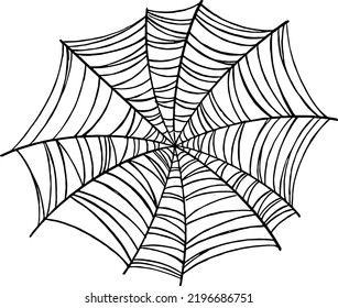 Spiderwebs isolate on png or transparent  background, happy halloween banner, template for poster, brochure, advertising, promotion,sale marketing vector illustration