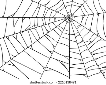 Spiderwebs isolate on png or transparent  background, happy halloween banner, template for poster, brochure, advertising, promotion,sale marketing vector illustration