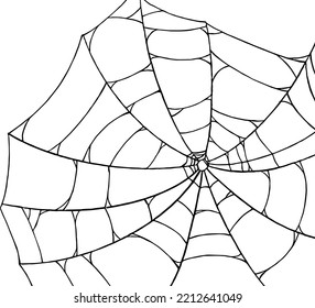 Spiderwebs isolate on png or transparent  background, happy halloween banner, template for poster, brochure, advertising, promotion,sale marketing vector illustration