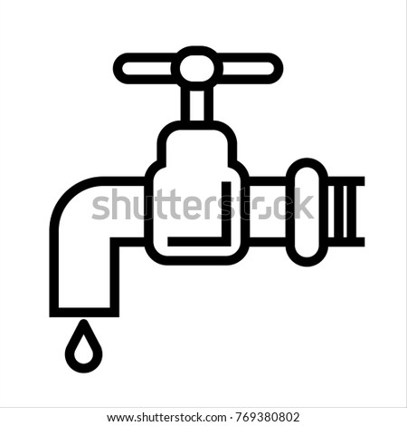 Spigot vector outline icon
