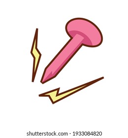 Spike colorful vector with clean line and simple