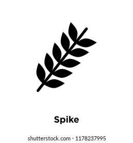 Spike icon vector isolated on white background, logo concept of Spike sign on transparent background, filled black symbol