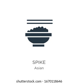 Spike icon vector. Trendy flat spike icon from asian collection isolated on white background. Vector illustration can be used for web and mobile graphic design, logo, eps10