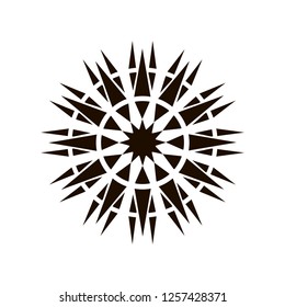 Spiked circle, vector icon. Design element. EPS10.