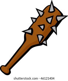 Spiked Club Or Mace Weapon