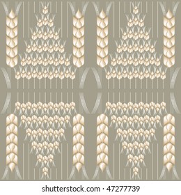 spiked grains seamless background