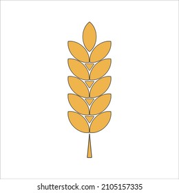 spikelet icon on white background. Vector EPS10