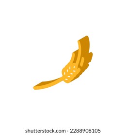 Spikelets reife Weizen isometrische Symbol Vektorgrafik. Spikelets reife Weizenzeichen. einzelne Symbolillustration