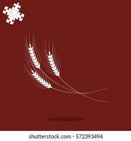 spikelets vector icon