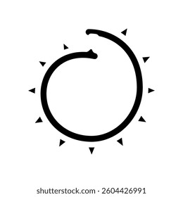 spikes accessories diy fashion handmade glyph icon vector. spikes accessories diy fashion handmade sign. isolated symbol illustration