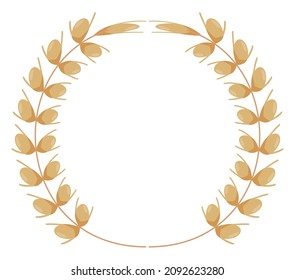 spikes golden crown decorative frame