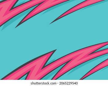 Spikes pattern with retro color theme and some copy space area