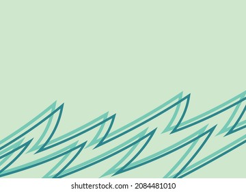 Spikes pattern with retro color theme and some copy space area