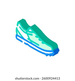 spikes shoes running accessories isometric icon vector. spikes shoes running accessories sign. isolated symbol illustration