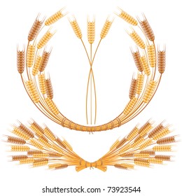 Spikes Wheat Vector Illustration Stock Vector Royalty Free Shutterstock