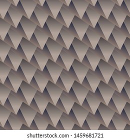 Spiky Brown Architectural Seamless Pattern