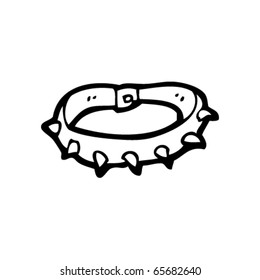 spiky collar drawing