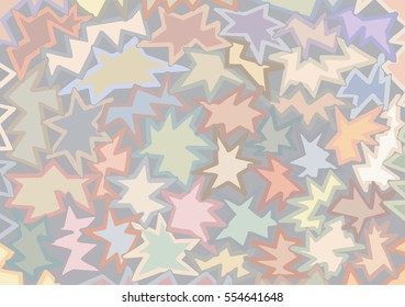 Spiky, marker generated intertwined shapes texture, with faded colors
