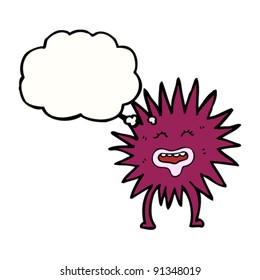 spiky monster cartoon