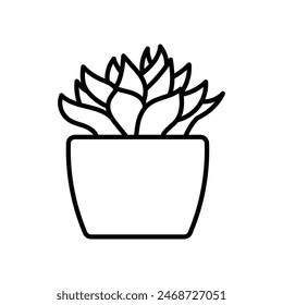 Spiky Planta Icono Aislado, Ilustración vectorial