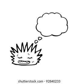spiky sea creature cartoon