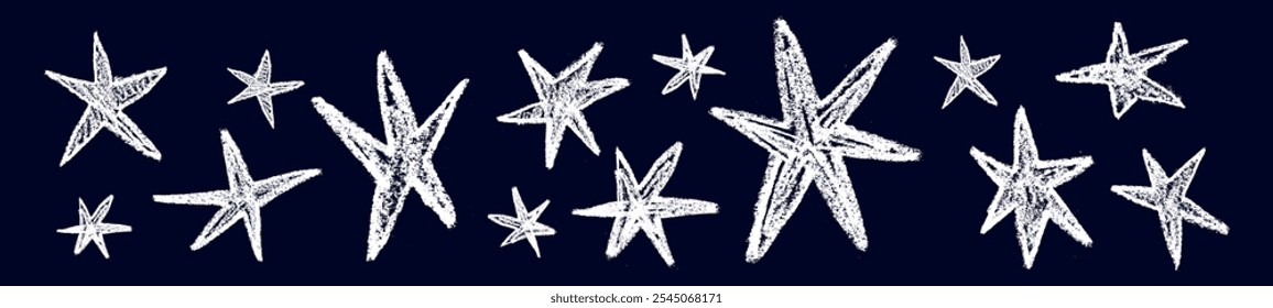 Spiky star scribble with irregular, pointy shape and abstract spark design. Sharp, random edges. Flat vector illustration isolated