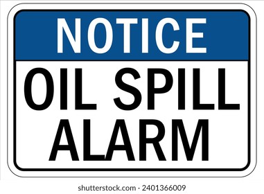 Spill clean up sign and labels
