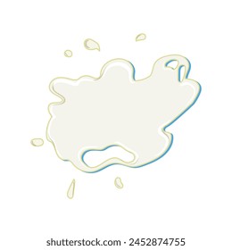 spill milk splash cartoon. droplet pour, pour swirl, frothy cold spill milk splash sign. isolated symbol vector illustration