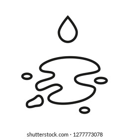 spill oil icon vector logo template