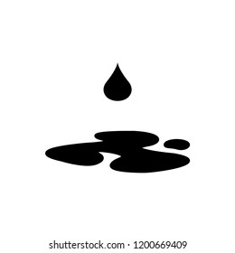 spill oil icon vector template