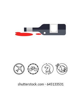Spill Red Wine Icon