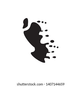 spill water icon vector template 