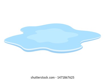 Spill water vector cartoon on white background