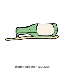 dibujo de botellas de cerveza derramadas