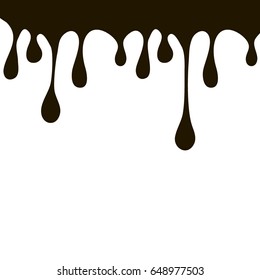 Black Paint Crude Oil Dripping On Stock Vector (Royalty Free ...