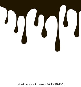 Black Paint Crude Oil Dripping On Stock Vector (Royalty Free ...